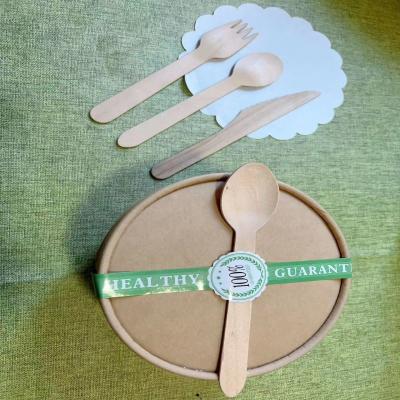 China Disposable Takeaway Kraft Paper Box With Spoon Fork Customized Set Food Container In Restaurants For Food Fruit for sale