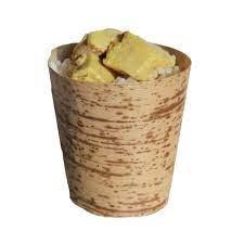 China El postre disponible del OEM ahueca la cesta de bambú de la hoja para la torta del postre del aperitivo en venta