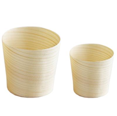 China 4.5mm Wooden Eco Friendly Disposable Coffee Cups Biodegradable Takeaway Coffee Cups for sale