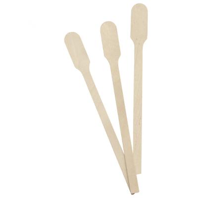 China Custom FSC Individually Packed Wooden Coffee Sticks For Coffee 15cm for sale