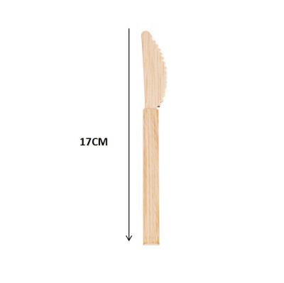 China 25Pcs Disposable Natural Bamboo Picnic Forks Knives for sale