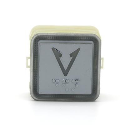 Cina bottone quadrato dell'allarme del pulsante di 12V 27mm nel pannello di funzionamento dell'automobile di elevatore in vendita