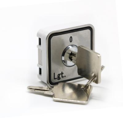 Cina pulsante quadrato della serratura di porta dell'ascensore dell'interruttore a chiave dell'elevatore di 0.27kg DC24V con la chiave in vendita