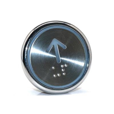 China Stainless Steel Xizi Otis Braille Elevator Button Lift Up Down Push Button 35mm for sale
