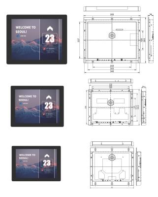 China Elevator Multimedia Display TFT Display Elevator Cop Lop Panel Display for sale