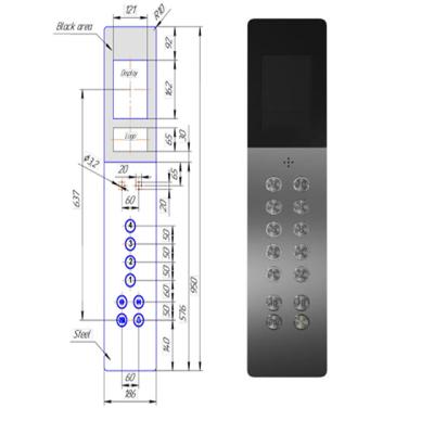 中国 カスタマイズされたエレベーター部品 コップパネル ステンレス鋼 コップボード エレベーター コップ 販売のため