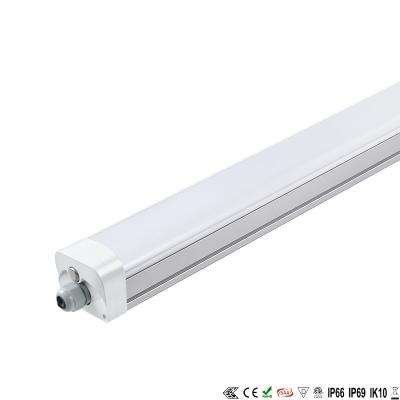 China 150lm/W 50W LED Tri Proof Light 600mm LED Tube Light Batten Waterproof for sale