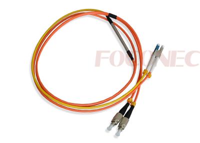 China Mode Conditioning Fiber Optic Patch Cable Cord , LC to FC Multimode 50 / 125 MC Fiber Jumper for sale