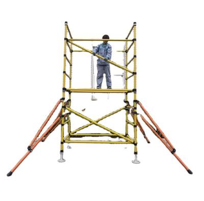 China Live Line Inspection Insulated Scaffolding / Safety Fully Insulated Platform for sale