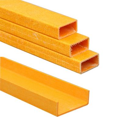 China Chemical Resistance Fibreglass Profiles Resin Polyester Fiberglass Extrusion Shapes for sale