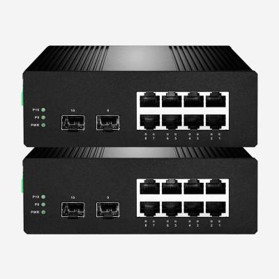 China 4K MAC Industrial Web Smart Switch ponto de entrada de uma fibra ótica de 2 gigabits comutam portos de 8 gigabits à venda