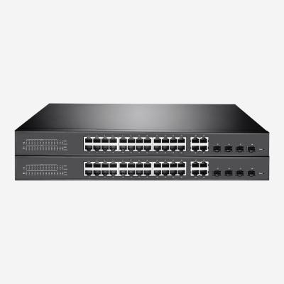 China 56Gbps 24 Port Managed Switch IEEE802.3at IEEE802.3af Full Gigabit PoE Switch for sale