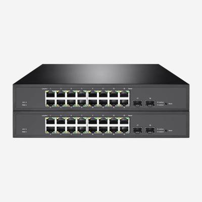 China 2G SFP Gigabit Easy Smart Switch 18 Port Ethernet Switch IGMP Snooping for sale