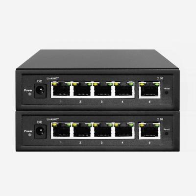 China Layer 2 Managed 2.5 Gigabit Switch 5 2.5G Auto Sensing RJ45 Ports Support IGMP Snooping for sale