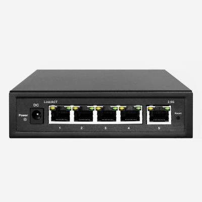 China Layer 2 Managed PoE 2.5 Gigabit Switch With 5 2.5G Auto Sensing RJ45 Ports for sale