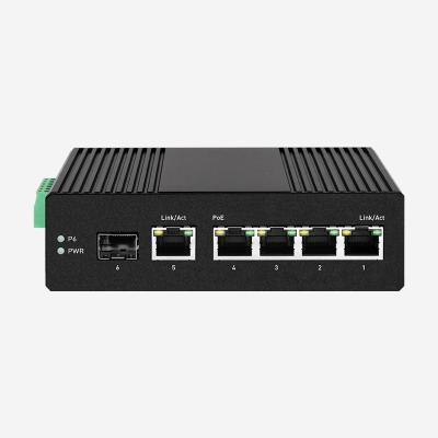 China IP30 Grade Industrial Smart Managed PoE Switch DIN Rail Mounting 44-57VDC for sale