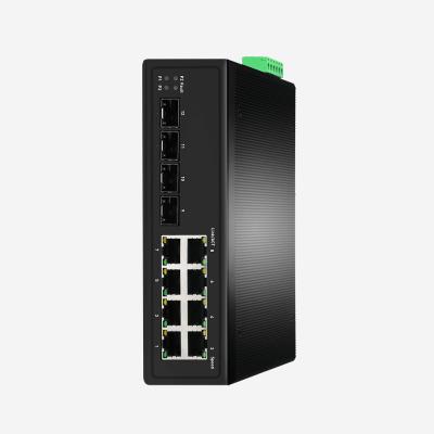 China Layer 2+ Stackable Fully Managed Switch With 4 SFP And 8 RJ45 Ports 3 Year Warranty for sale