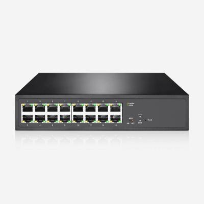 China 8K MAC Gigabit Easy Smart Switch Web And Dumb Two Modes With 16 RJ45 Ports for sale