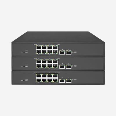 China 130W 10 Port RJ45 Gigabit PoE Switch Store And Forward With 8 PoE Ports for sale