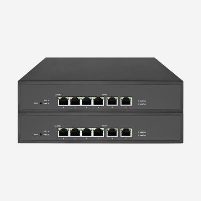China 6 Ports Layer 2 30W Managed POE Switch With QoS VLAN Support for sale