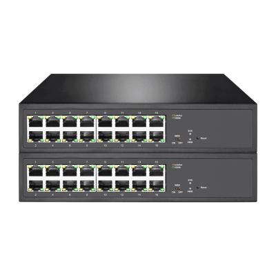 China 16 10/100/1000M RJ45 Ports L2 Switch With Dumb And Web Smart Two Modes for sale