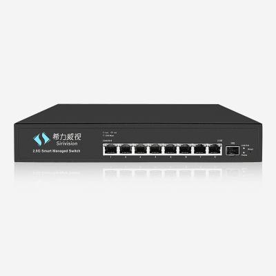 China 1 10gbps SFP+ And 8 2.5Gbps Layer 2 Managed Switch With LED Indicators / Web Management for sale
