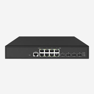 China 4 SFP+ Rack Mountable 10GB Layer 3 Switch With 8 10/100/1000Mbps RJ45 Ports 802.1X Security for sale