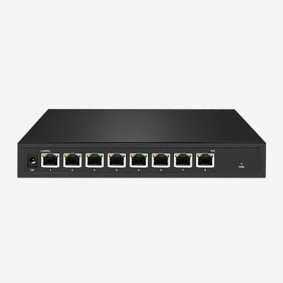 China 8 RJ45 10M/100M/1000M/2.5G/10Gbps Unmanaged Ethernet Switch With Power Supply 12V for sale