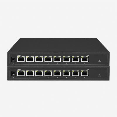 China 8 RJ45 Auto Sensing 10Gb Unmanaged Switch Plug And Play No Management Required for sale