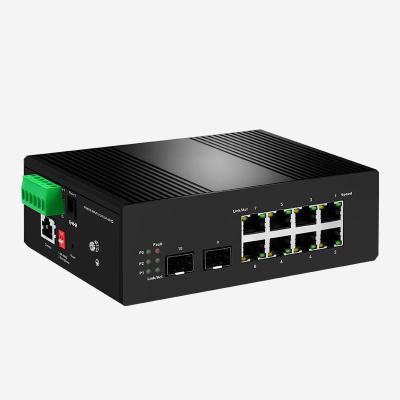 China 10 Ports 10/100/1000 Mbps Layer 2+ Managed Switch Strengthen Network Connectivity for sale