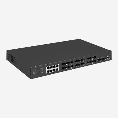 China Web-Based GUI Management 10gb Layer 3 Switch With 16G SFP 4 10G SFP+ And 8G Combo Ports en venta