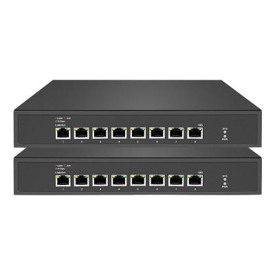 China Rack Mounting Unmanaged Ethernet Switch 8 10Gbps RJ45 Ports With 1 Fan for sale