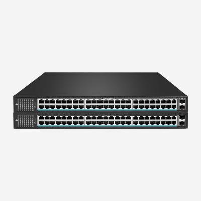 China 48 10/100/1000 Mbps RJ45 Ports Dumb Switch With 2 SFP Slots, Rack Mount Feature for sale