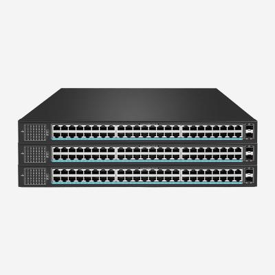 China Rack Mounting Gigabit Unmanaged Ethernet Switch With 48 RJ45 Port Type And Jumbo Frame Support for sale