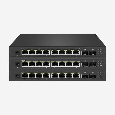 China 8 Port Unmanaged 2.5 Gigabit Switch With 2 10G SFP+ Slots Versatile Networking Solution for sale