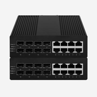 China 16 Port Industrial Gigabit L2 Switch With VLAN,  LACP,  STP, RSTP, MSTP Features for sale