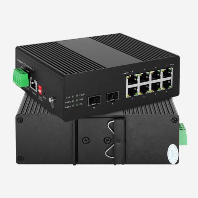 China Industrial 8 RJ45 L2+ Gigabit Switch Security / PoE Included Streamline Network Operations for sale