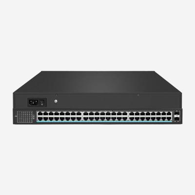 Chine Prise en charge du Jumbo Frame Gigabit Dumb PoE Switch avec 48 ports RJ45 et 2 SFP, monté sur rack à vendre