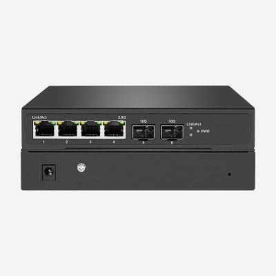 China 4 10/100/1000/2500 Mbps RJ45 Ports Interface Smart 2.5 Gigabit Switches With 2 10Gbps SFP+ Ports For Home for sale