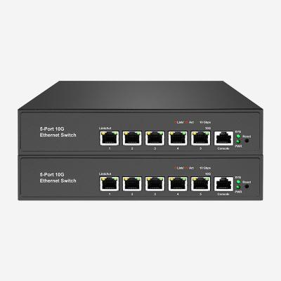 China ACL / QoS / VLAN Supported 10gb Switch With 5 100M/1000M/2.5G/5G/10Gbps RJ45 Ports for sale