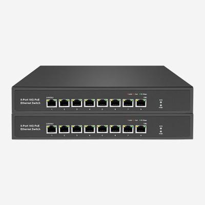 China 8 PoE RJ45 10G Unmanaged Desktop Ethernet Switch Improve Your Network Performance for sale