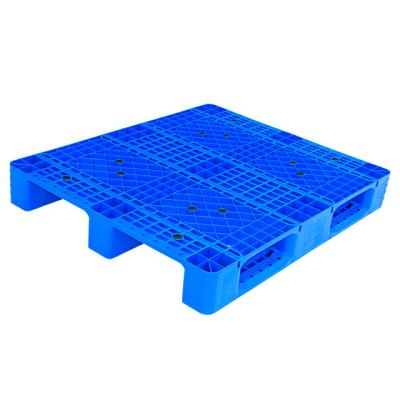 China 12.5kg Weight Heavy Duty Blue Hollow Out 100% Virgin Hdpe Pallet for Stacking Storage for sale