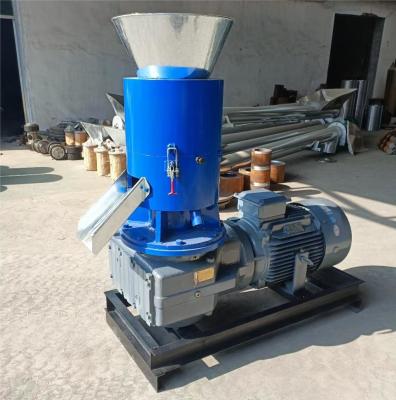 China Máquina de pellets de madera de color plano a medida para la máquina de pellets de madera casera en venta