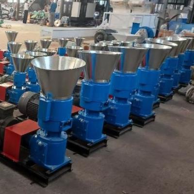 China Dieselpelletfabriek voor pluimveevoeding Flat Die Electric Pellet Machine Te koop