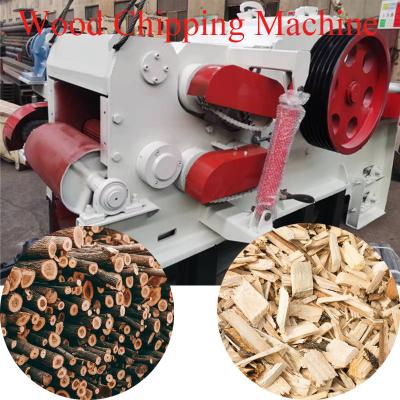 China 10-20mm Drum Wood Chipper Machine 6-20t/H Wood Chips Cutter Machine for sale