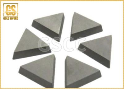 China Hardness Tungsten Carbide Brazed Tips , Carbide Cutting Tips YG3 YG6X Grade for sale