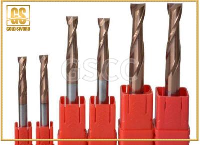 China Flat Bottomed Carbide Milling Cutter , ISO9001 Two Edged End Mill Cutter for sale
