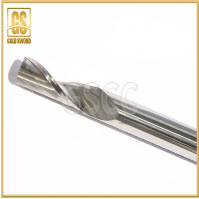 China Tungsten Cemented Carbide Cutting Tools Straight Shank Single Flute End Mill for sale