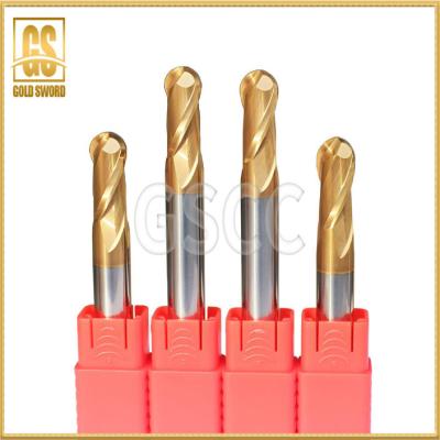 China 2 Flute Solid Carbide Ball End Mill Cutter For Stainless Steel for sale