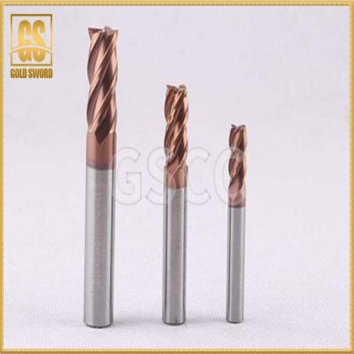 China Extremo desigual Mills Ceramic Milling Cutter del carburo del alto rendimiento de la hélice de 4 flautas en venta